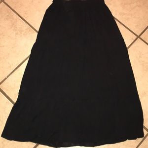 Black Long Maxi Skirt